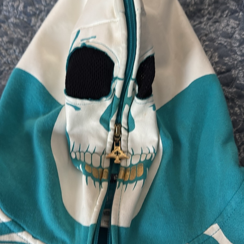 LRG Glow in the Dark Dead Serious Skeleton Zip Hoodie Large - Picture 8 of 12